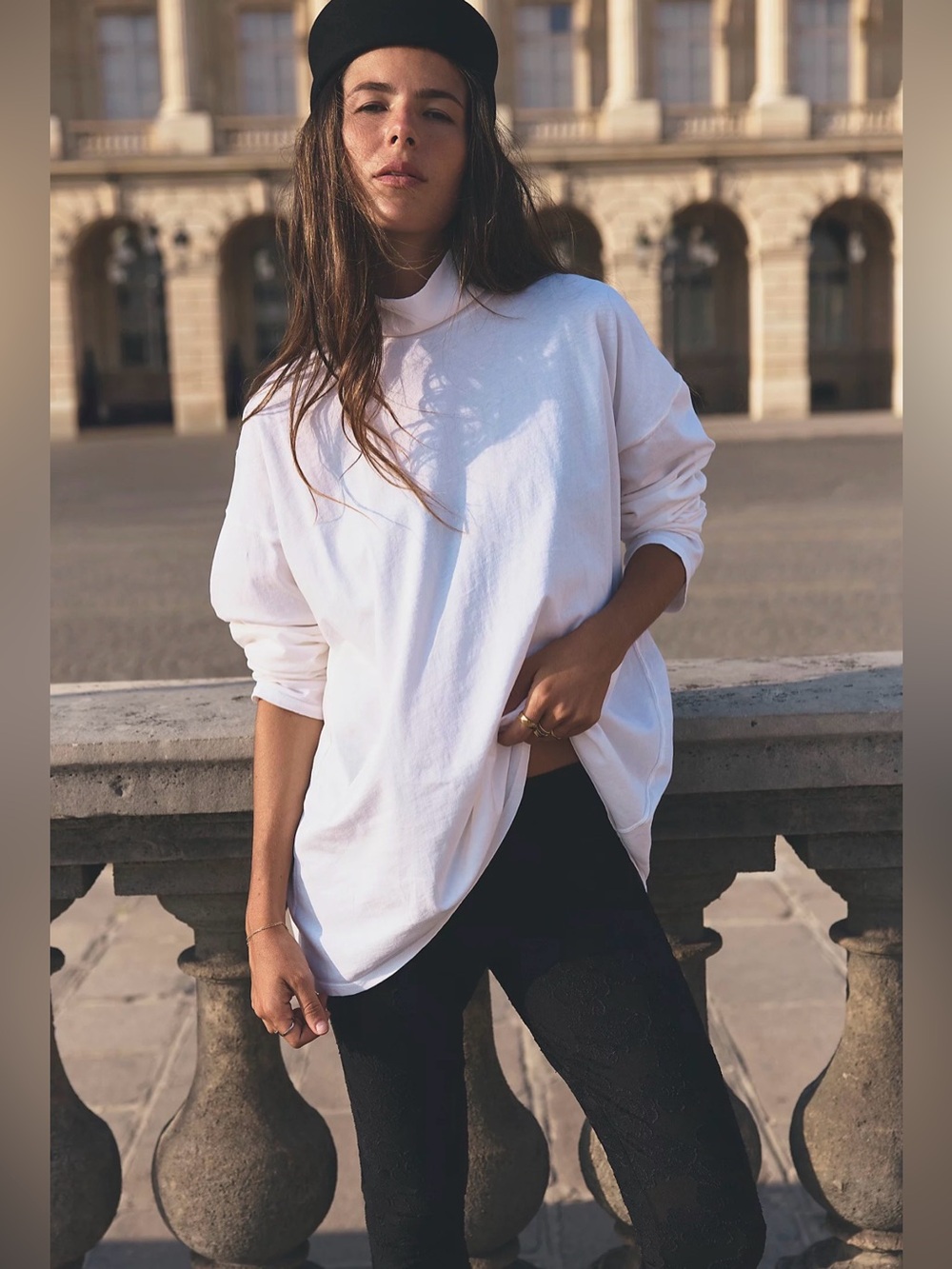 FREE PEOPLE We The Free Alameda Pullover Top Ivory White Size Small